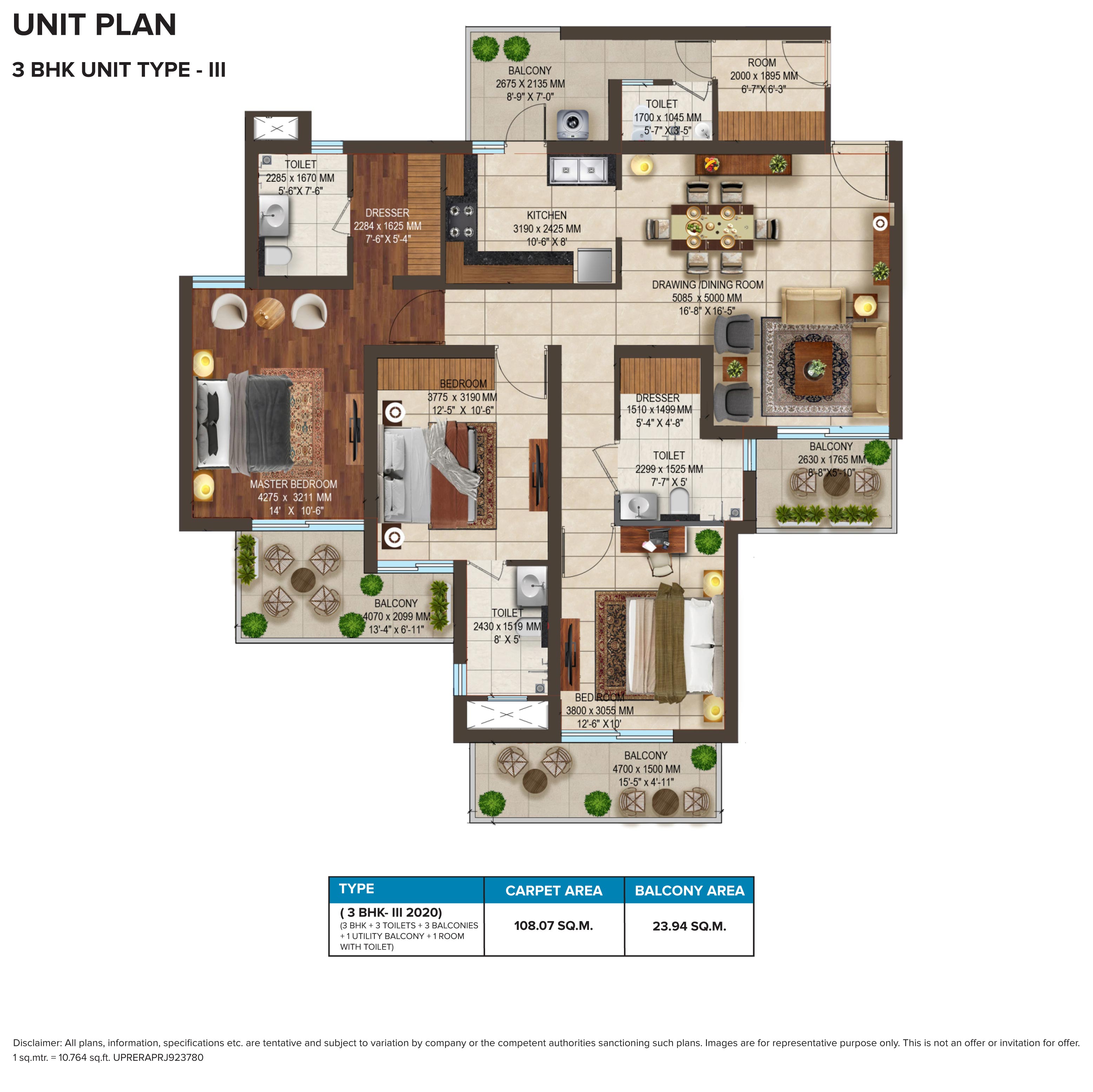 Unlocking Space & Style: 1450 Sq. Ft. Floor Plan Design at Stellar One, Sector 1, Greater Noida West